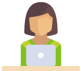 Woman with laptop